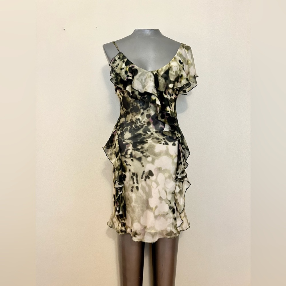 ABS Small Silk Dress with Shawl